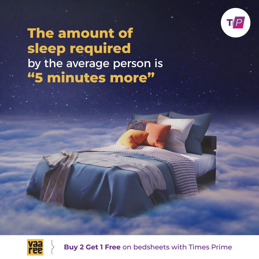timesprime's tweet photo. Transform your bedtime routine!!! 🛏😴
😍 Get the sweetest dreams 💭💕 by availing @vaareehome 's exclusive benefit omly on the Times Prime app!!! 

#timesprime #sleep #vaaree #bedsheets #benefits https://t.co/MmYkYYQOeA