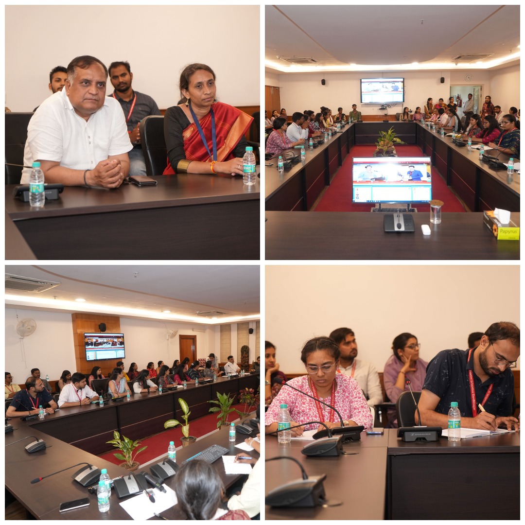 #NCTE: A group of student pursuing #UG, #PG & Research Programme and the faculty of @iitegandhinagar, Gujarat visited #NCTE Hq. on 22nd March 2024 as part of the exposure visit and had fruitful interactions. They were briefed about #NMM, #NPST, #ITEP and the functioning of NCTE.