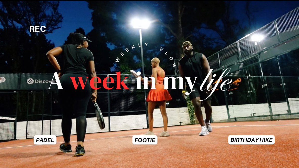 VLOG: PLAYING PADEL FOR THE 1ST TIME, A GAME AT FNB STADIUM & A FAMILY BIRTHDAY HIKE 🥾🤍🏓
#SleeplessInSoweto #YouTubeZA 
youtu.be/SZIqDew6z6k