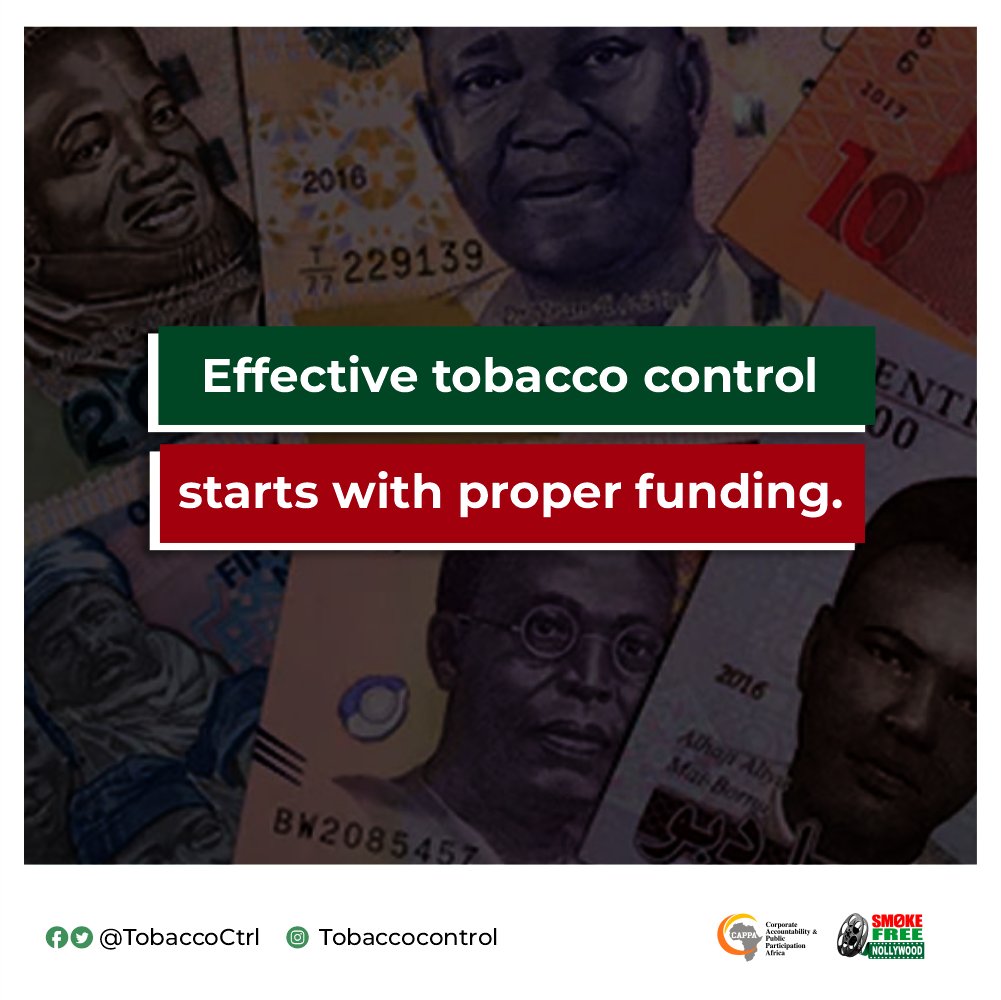 Let's prioritize the health and well-being of Nigerians by investing in #TobaccoControl efforts. @ncds_fmohNg @Fmohnigeria @FinMinNigeria
