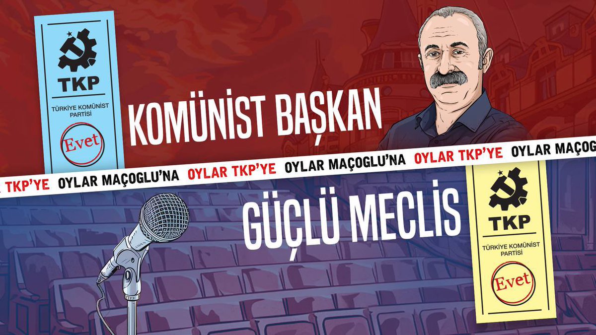 TKP Kadıköy Belediye Başkan Adayı Fatih Mehmet Maçoğlu Mavi Pusulada 9. Sırada, TKP Kadıköy Belediye Meclis Adayları Sarı Pusuluda 10. Sırada. Başka bir Kadıköy Mümkün! #OylarMaçoğluna #OylarTKPye #KadıköyHalkDayanışması