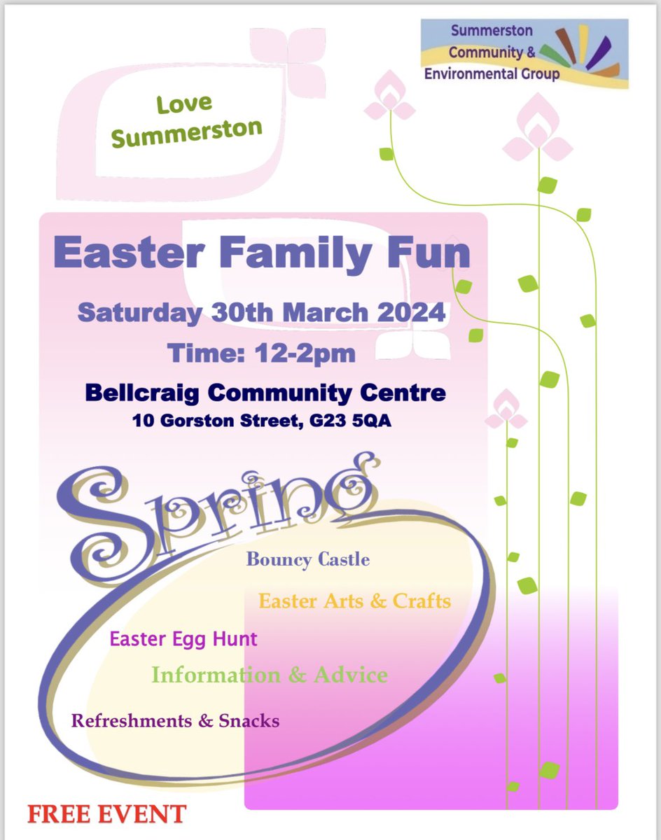 Schools out for Easter… here is the perfect way to kick off your Easter Fun and it’s FREE! @ParkviewParent1 @PrimaryParkview @StBlanesGCC @stblanesPC @Caldercuilt @CaldercuiltPC @johnpaulacademy @JPaulLibrary @ClevedenSec42 @ClevedenSNPS @ClevedenC @stmarysmaryhill