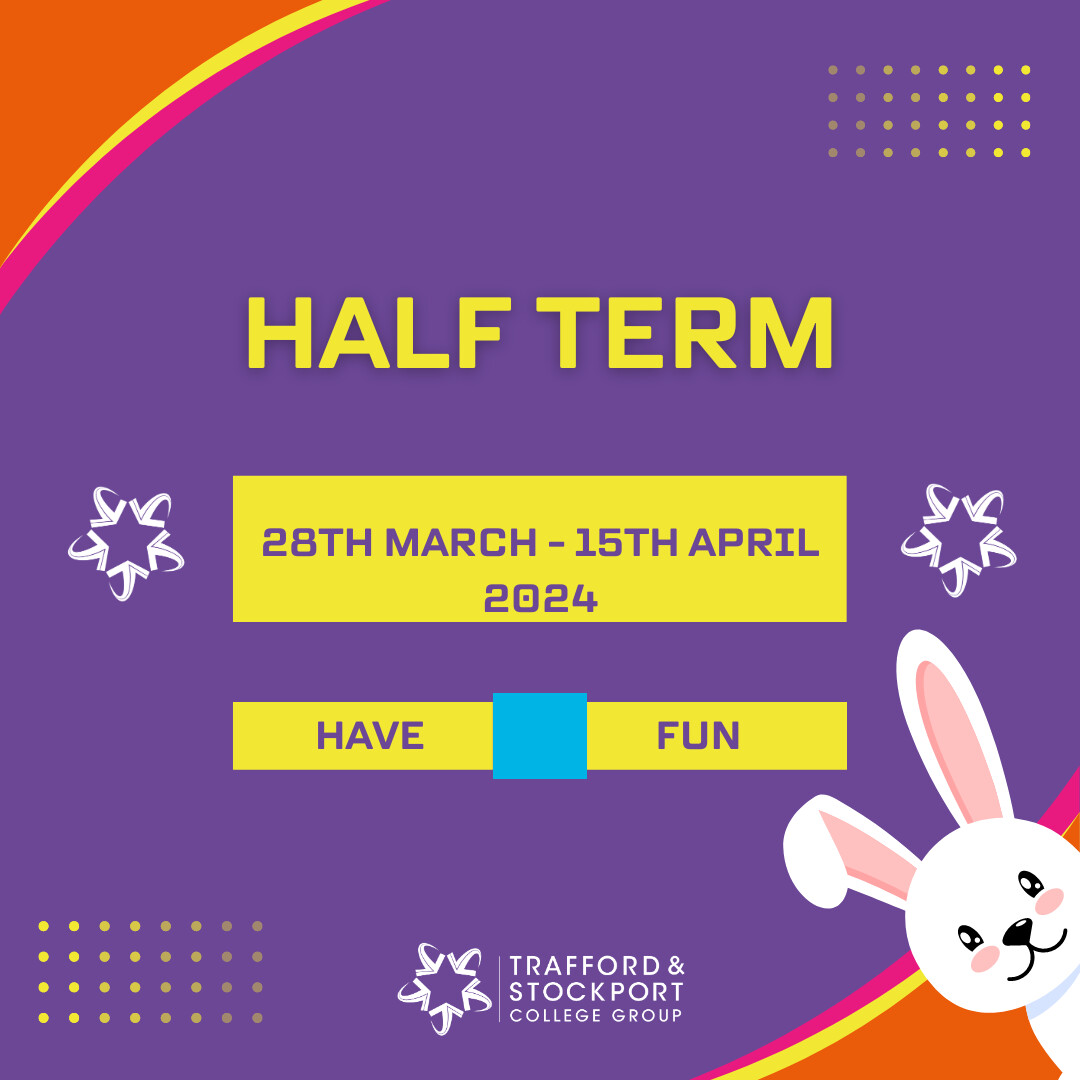 🐣Have an egg-stra special Easter, guys! We break up today, 28th March, and return on Monday, 15th April - Keep us updated on here with what you're up to over the holidays! #easter #ukcollege #halfterm