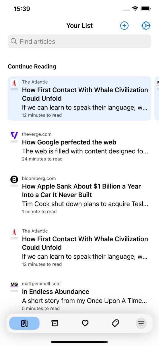 _maxmelzer's tweet image. Heute ist der große Tag: Meine selbst entwickelte App #Flyleaf ist jetzt im #AppStore kostenlos erhältlich.

apps.apple.com/app/flyleaf-re…

Flyleaf ist eine App, die Artikel aus dem Web speichert und in einer übersichtlich Leseansicht anzeigt, ohne Werbung oder andere Ablenkungen.