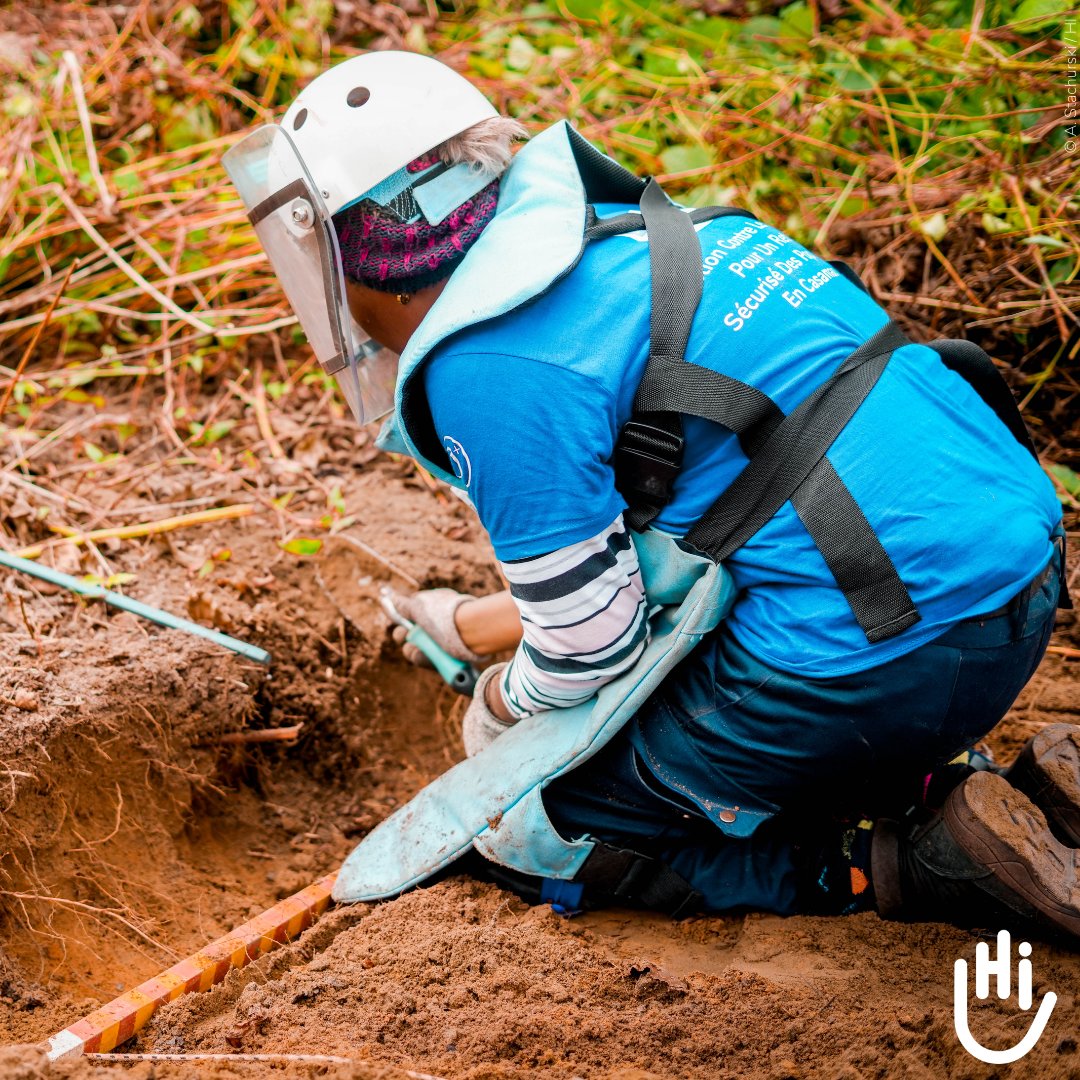 In #Senegal, Maïbata is par of HI's #Demining team helping clear the land for the community and her family.💪 'I'm really proud, as a Senegalese and as a Casamance woman, to be clearing this land and allowing people to return to it.' 💙 📸 A. Stachurski / HI