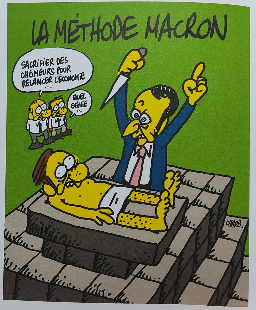 Besot_Dessins's tweet image. Charb, plus que jamais d&apos;actu...
#Macron #chômeurs #dette #Attal20H