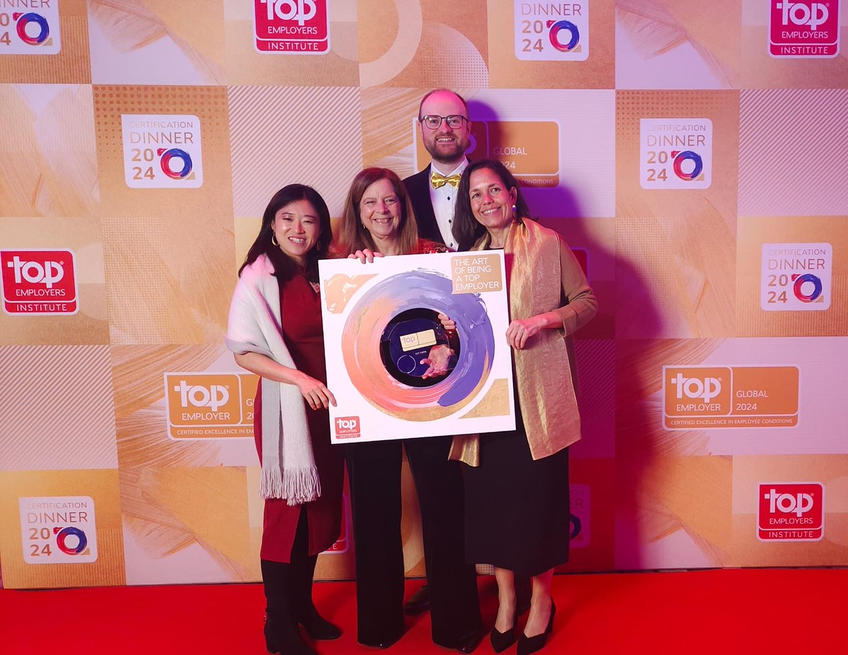 We have been recognized as 'Global Top Employers 2024”. Together with NTT DATA, we’ve also received regional certifications in 29 countries. 🏆🌎 Let's give you some insights into the Global Certification Dinner 2024, hosted by the Top Employers Institute in Amsterdam.