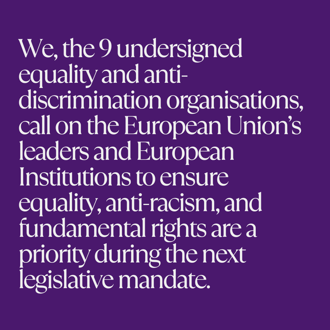 ERGO_Network's tweet photo. #ERGONetwork, together with 9 human rights organisations, calls for the next mandate to prioritise the #UnionOfEquality.
https://t.co/LBkIs2xKp9 https://t.co/nFFKZppg7W