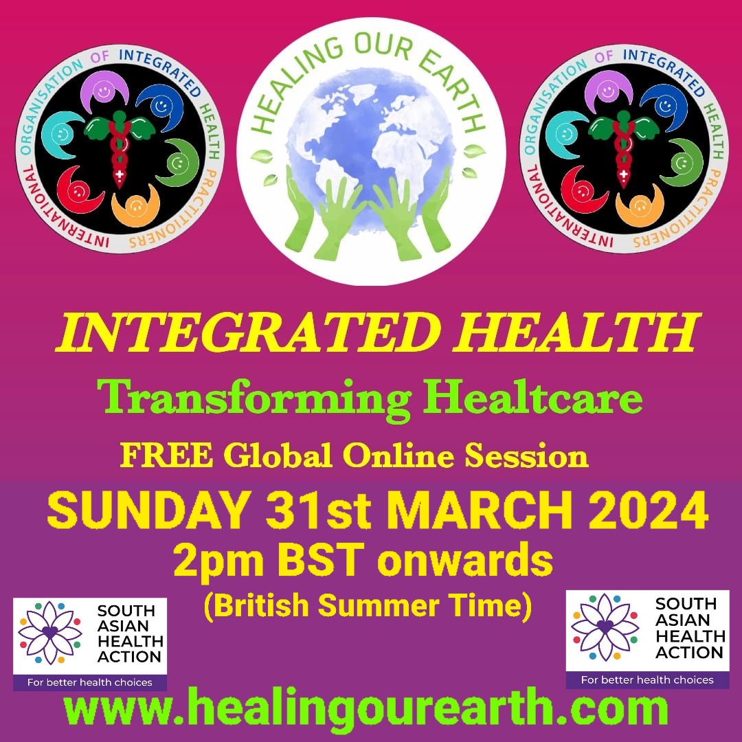 🌍 Join us for a transformative session on #IntegratedHealth this Sunday, Mar 31st at 2 PM GMT! Dive into how we're reshaping healthcare for a healthier world with 'Healing Our Earth'. 🔗 Learn more and be part of the change. #TransformingHealthcare #HealingOurEarth