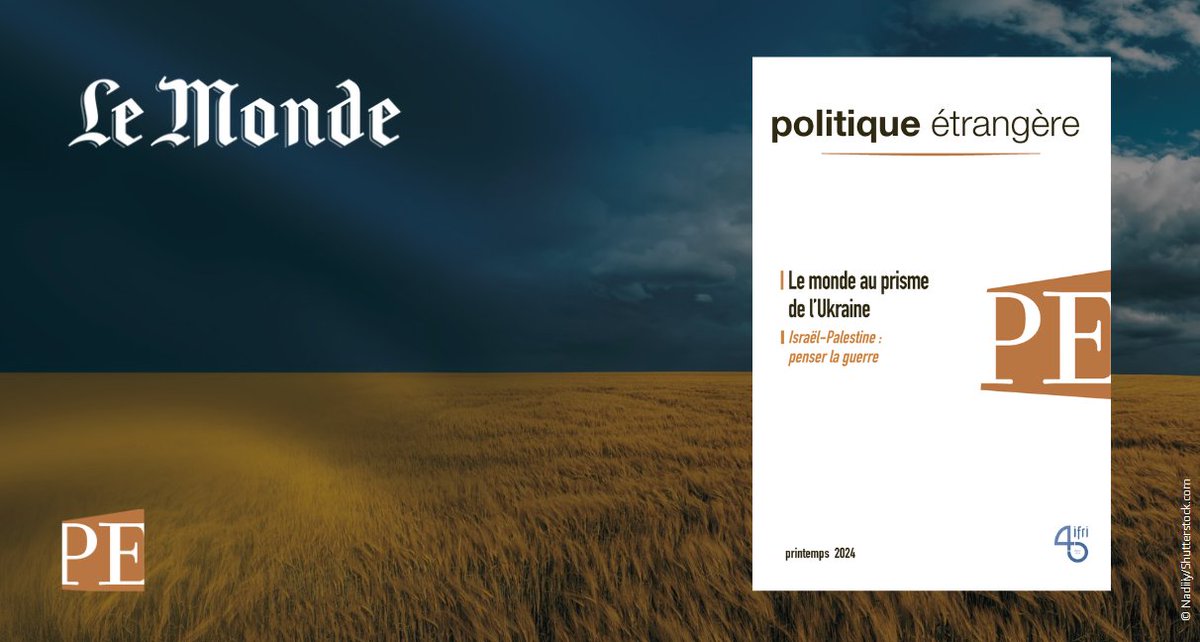 Le 22 mars dans @lemondefr, @BeuveMeryAlain dédiait sa chronique « La revue des revues » au numéro 1/2024 de @Pol_Etrangere qui analyse « les leçons que cette #guerre 🇷🇺🇺🇦met au jour sur l’état des équilibres géopolitiques » ➡️shorturl.at/aEUZ2