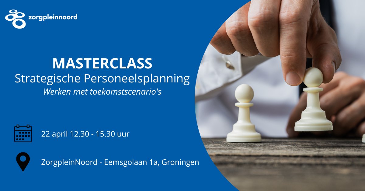 ZorgpleinNoord's tweet photo. Tijdens onze masterclass op 22 april maak je kennis met verschillende toekomstscenario's voor zorg en welzijn. We laten je zien hoe je scenario's kunt gebruiken om tot strategische keuzes te komen én je leert hoe je zelf scenario's kunt maken 👉 https://t.co/PRqCjD4D9W https://t.co/XyyKZI2AkC