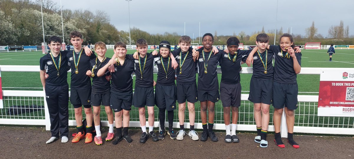 Huge congratulations to the Year 8 rugby 7s squad who competed in the Northampton Saints U13 7s tournament at Bedford Ath RFC yesterday. The boys performed superbly well – topping their pool stage group. Well done boys! #teamsharnbrook