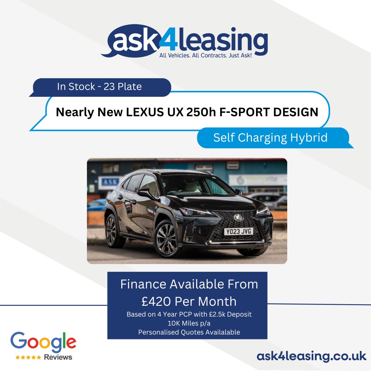 Ask4Leasing's tweet photo. Nearly New 2023 LEXUS UX 250h F-SPORT DESIGN
⚡ In Stock - Fast Delivery
🔧 Lexus Warranty
🏠 FREE Delivery
⭐ Hundreds of 5* Google Reviews
👇 Click Below Or Call 02920461437
💻 https://t.co/CWXOEOvWD3 https://t.co/EnKAuL59p4