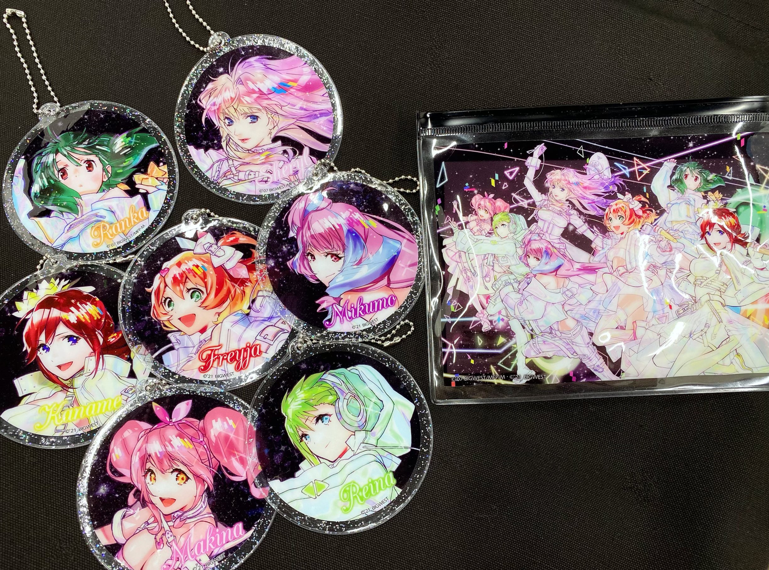 マクフェス　クリアラメキーホルダー　Δセット マクフェスクリアラメキーホルダーΔセット