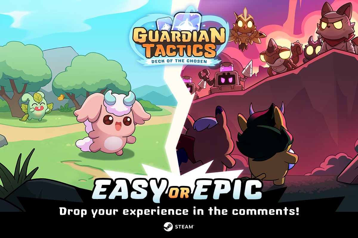 Guardianttgame's tweet photo. 🎯 Just finished Guardian Tactics: Deck of the Chosen? 
🎯 Share your thoughts below or tag a friend to challenge them! ⬇️
📍 Play now at - https://t.co/TC4Kov9z3T

#GuardianTactics #GameDevs #Indiegames #Roguelike #IndieGame #Steam #DeckbuildersFest #Gameplay #gamedev https://t.co/kviA5sKSgP