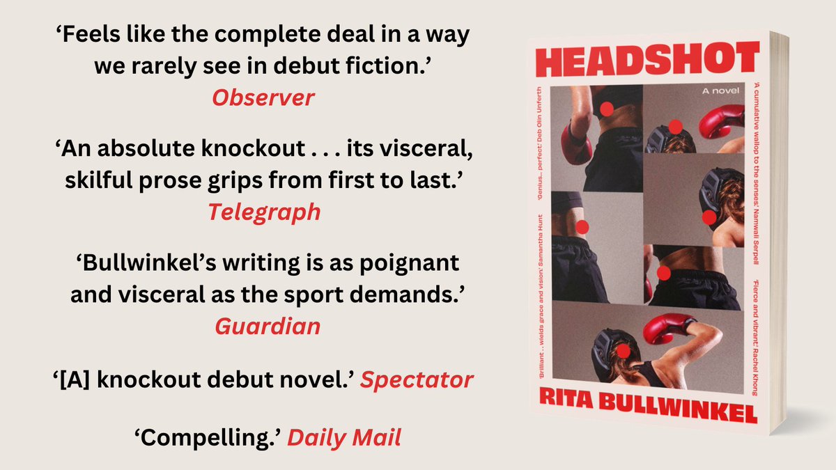 🎈A very happy publication day to Rita Bullwinkell's HEADSHOT!🥊 Available from your favourite bookshop now.