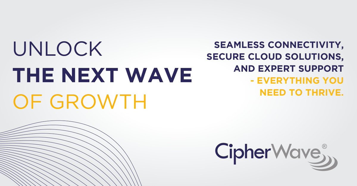 CipherWave empowers businesses like yours to break through barriers and achieve remarkable results. Partner with CipherWave and unlock the growth you deserve. Visit our website to learn more: cipherwave.co.za #CipherWave #Growth #BusinessSolutions #UnlockYourPotential