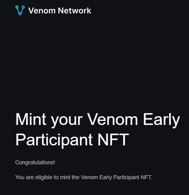 beruzphilip's tweet photo. $Venom Claim is live Go mint your Venom early participant NFT asap.
https://t.co/2d5bkXZY0A
Criteria: minimum of 22 NFTs
#VenomTestnet #Venommainnet #NFT #Airdrop https://t.co/rr4iS9YapQ