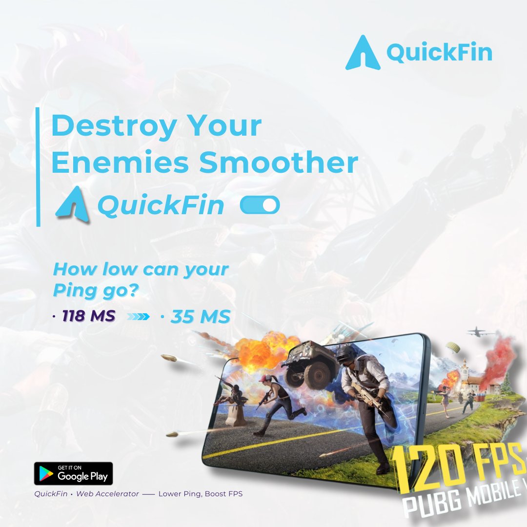 QuickFinBooster's tweet image. Ready to dominate the battleground like never before? 💪🔥 Say goodbye to lag and hello to victory with #QuickFin ON! ⚡️✨ With a decrease from 118ms to an impressive 35ms, your enemies won&apos;t stand a chance. 😈🎮

Get it on:
play.google.com/store/apps/det…

#GameBooster #WebAccelerator