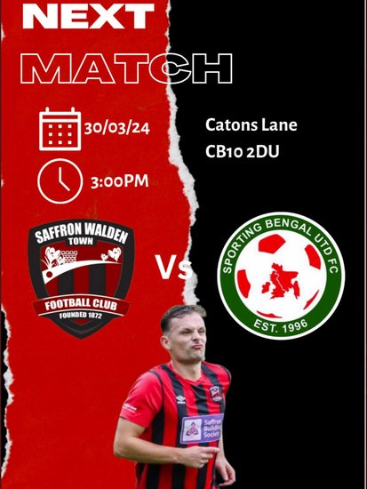 This Sat 30th March, @SWTFootballClub v @SportingBengal 3pm K.O Can We Carry On The Play Off Push, Bring A Mate & Double The Gate. Come On You BLOODS!💉💉💉 @NonLeagueCrowd @swtic @squeezefootball @swtfc_fans @SWCommunityFC @karlwoodley28 @StuartVant @mrsamprior @youngy2mark
