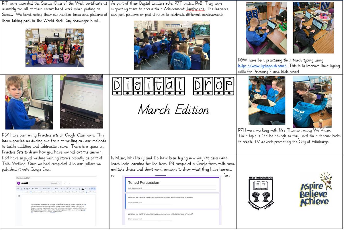 Miss Kerr (@missckerr) on Twitter photo Our March Digital Drop! Another month of celebrating all things digital. <a href="/NewtongrangePS/">NewtongrangePS</a> @MidDigiLearn Our March Digital Drop! Another month of celebrating all things digital. <a href="/NewtongrangePS/">NewtongrangePS</a> @MidDigiLearn
