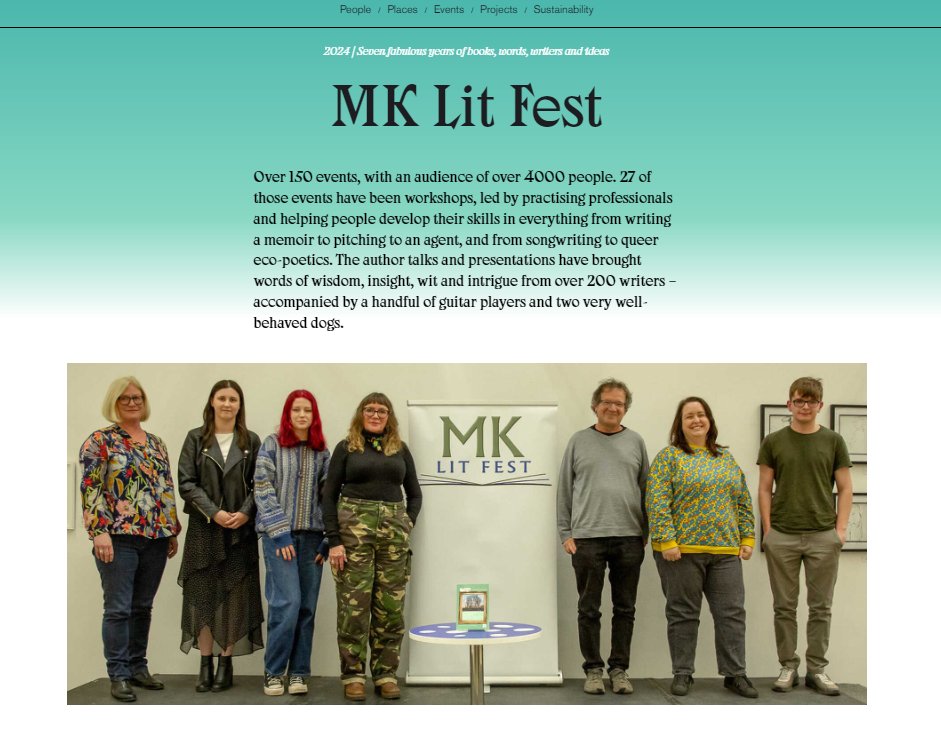Thank you to our friends at @PooleyvilleUK for publishing this tremendous history of all we do. MK Lit Fest: seven fabulous years of books, words, writers and ideas! - The City Mag for Milton Keynes—pooleyville.city/articles/mk-li… #miltonkeynes #books #literature #reading