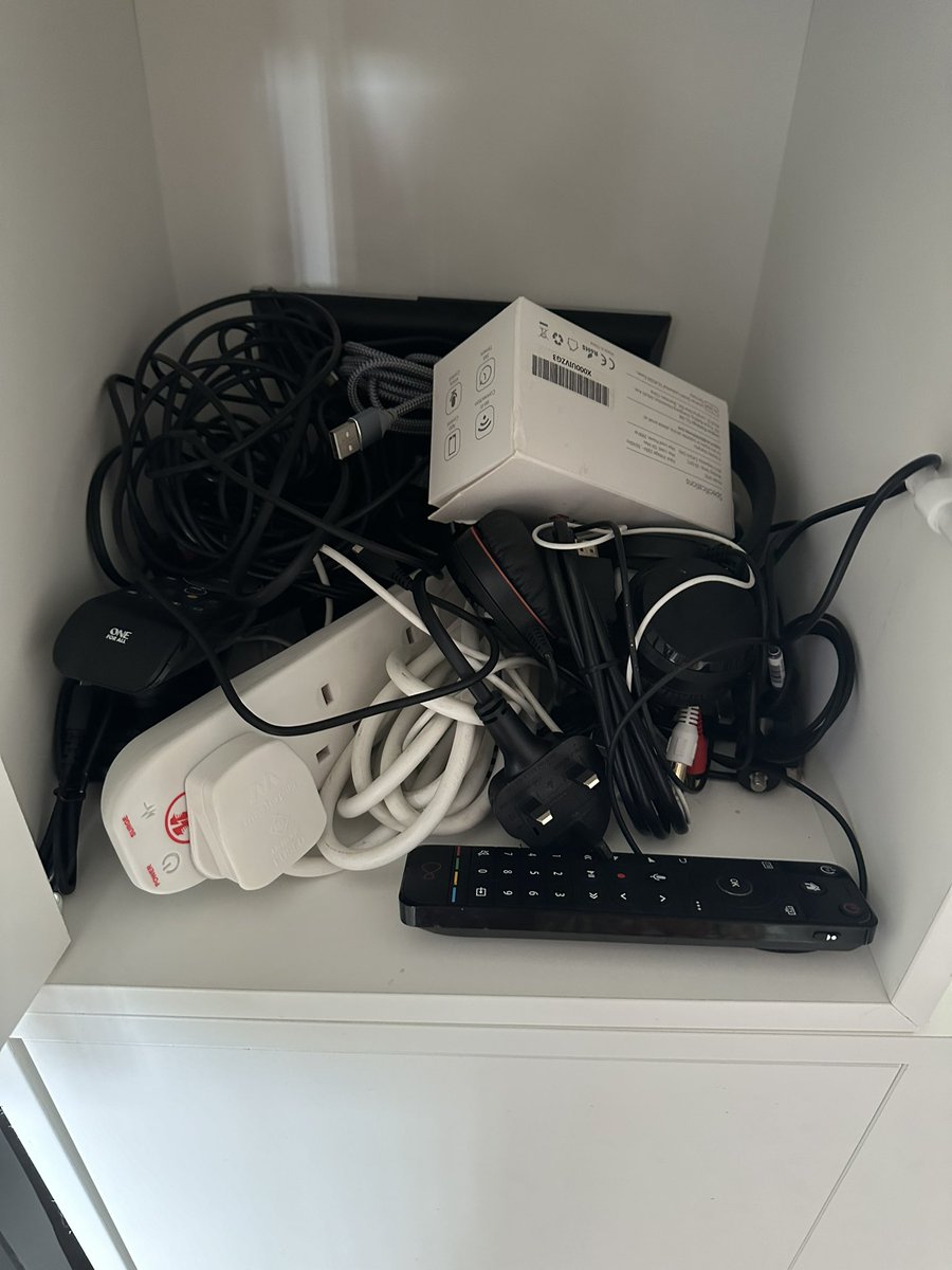 Ah yes, I too have a drawer of doom… @BBCBreakfast 🔌