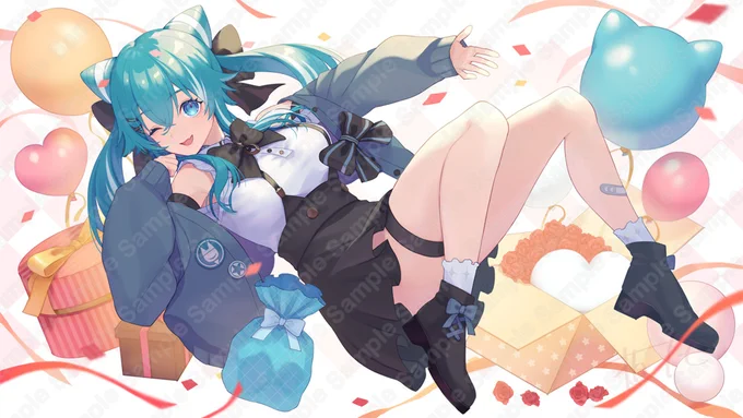 この度、やどりりな様()のお誕生日イラストを描かせていただきましたー!お誕生日おめでとうございます!よろしくお願いいたします。 