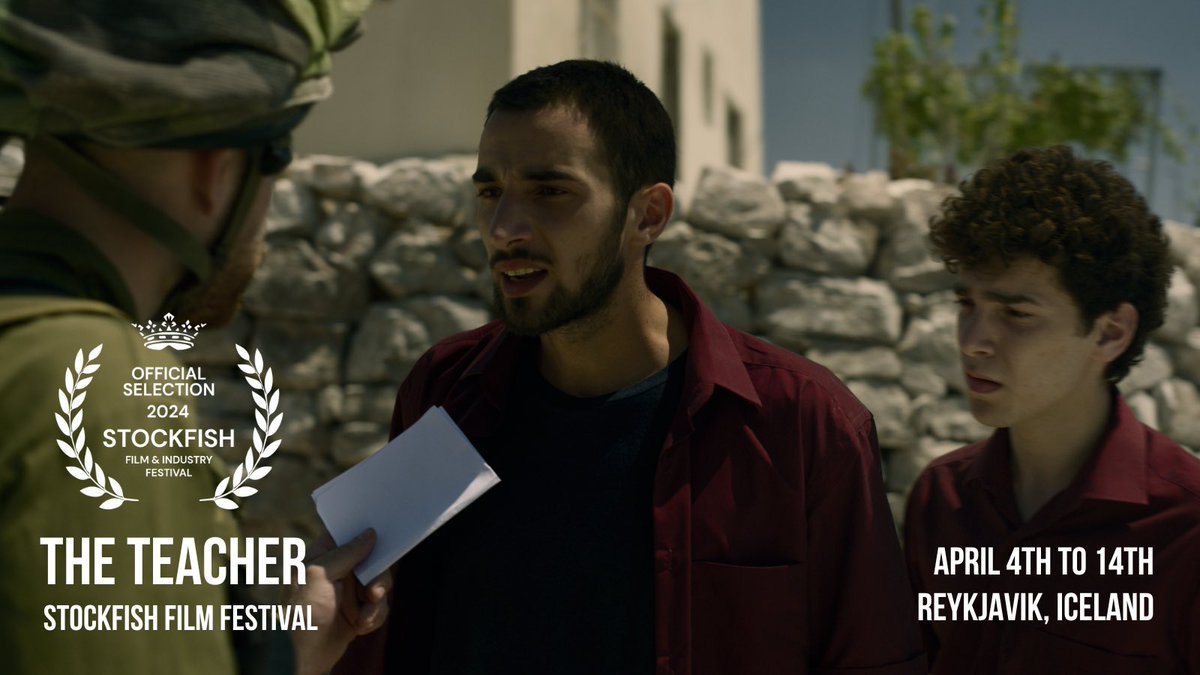 Our Palestinian-British film, THE TEACHER will be screening at STOCKFISH Film Festival Reykjavik, 4th-14th 🎥✌🏾🙌🏽 …grab your tickets…let your Icelandic friends know!