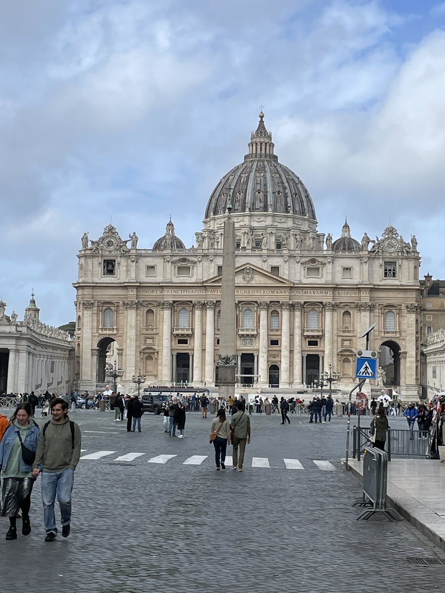 Today I will be walking to the seven Papal Basilicas - approximately 25km. Starting here at St Peter’s. Please wish me luck; and follow me during the day!
