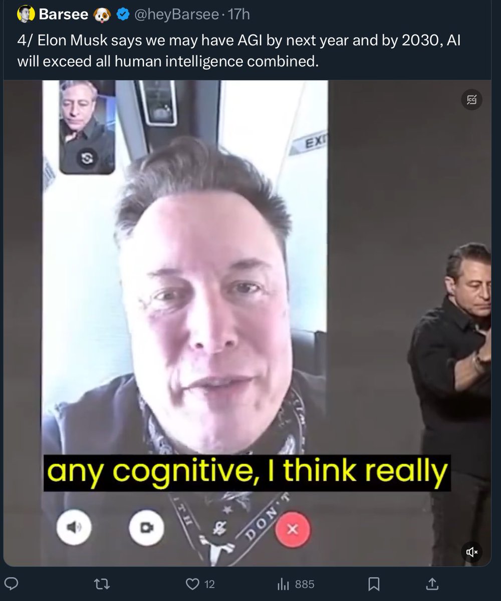 Reminder: in early 2020, Musk predicted that human language would be obsolete in as few as five years. One more year to go, Mr. b***s*** merchant.