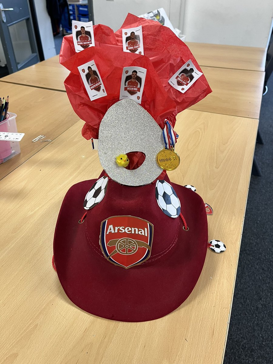 This entry into our Easter Bonnet Parade by one of our Y6 crew has made my week. ⚽️