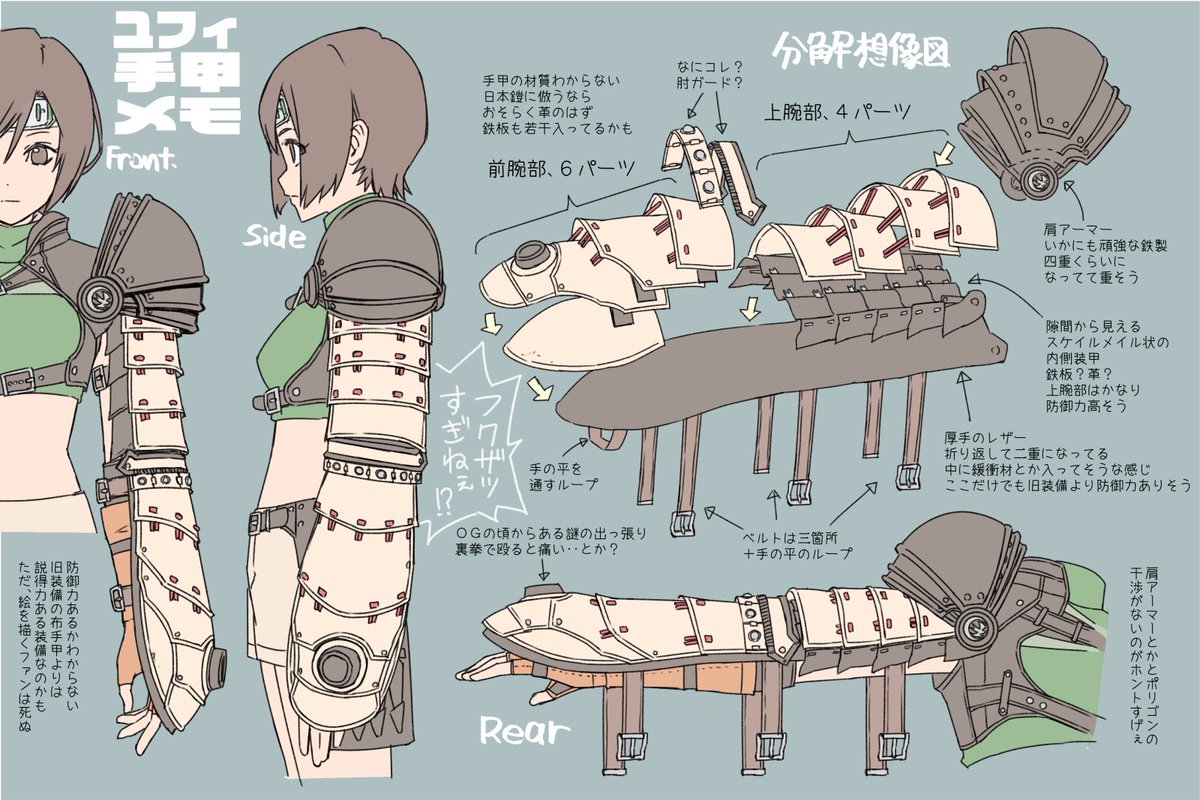 ユフィ新装備、自分用メモです！（1/2）