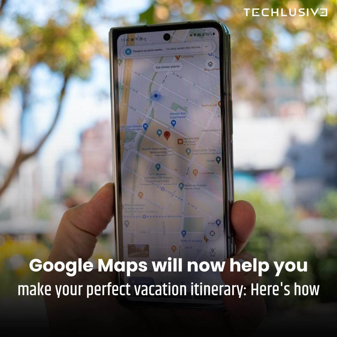 TechlusiveOFCL's tweet image. Google Maps is getting new AI-powered features that will help users create a detailed itinerary as they plan their next vacation. Check all details here.

Full Story: techlusive.in/apps/google-ma…

#GoogleMaps #AIFeatures #techlusive #techupdates #technews #technical