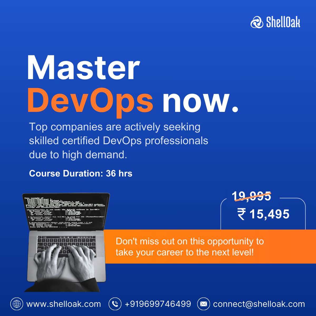 ShelloakS's tweet image. Ready to join the ranks of successful DevOps engineers?
Enroll now and unlock your full potential with ShellOak's DevOps Training Course!
Learn more on our website
lnkd.in/dEv_7aYK
#devops #techtraining #careergrowth #itcareer #upskill #itjobs #devopsengineer