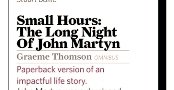 Thanks to @stu_bailie for an 8/10 review of Small Hours in the new issue of @ClassicRockMag. A 'landmark book', no less 🙏