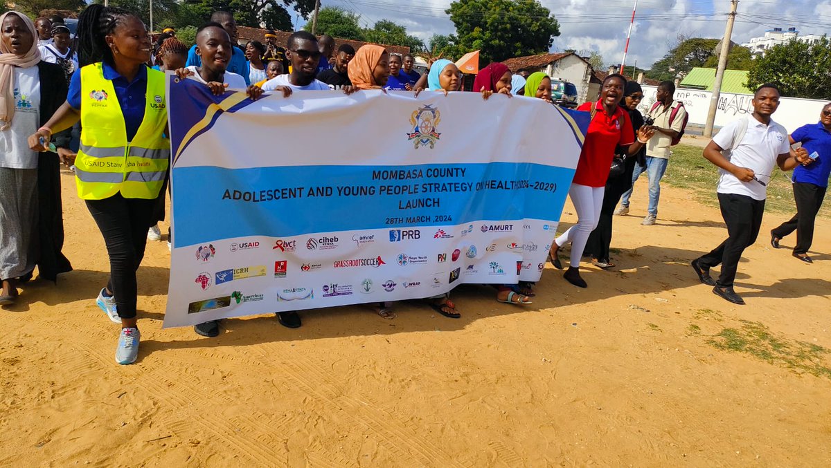 Welcome to the Official launch of the Mombasa Adolescents and Young People (AYP) strategy 2024-2029 at Tononoka grounds. We are on. #MsaAypStrategyLaunch @USAIDKenya @LVCTKe @one2oneKE @GrassrootSoccer @PEPFAR @StawishaP @ahfkenya @Cwid4Cwid @PwaniYouth @seya_youth