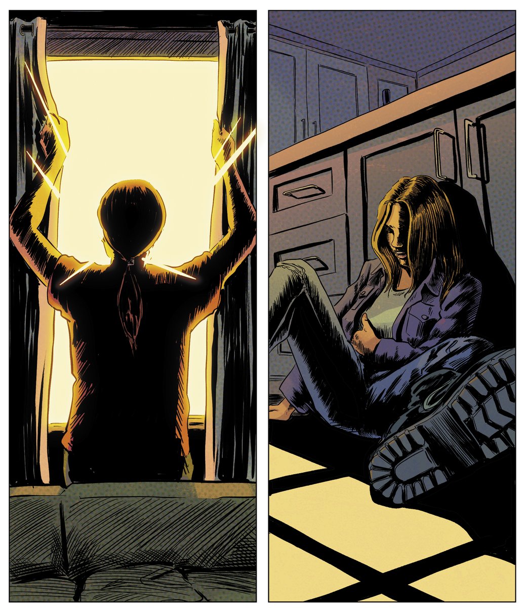 Here's some more panels I've coloured from TOGETHER FOREVER. Check it out now W: @JMichaelDonohue A: @schiekapedia C: me