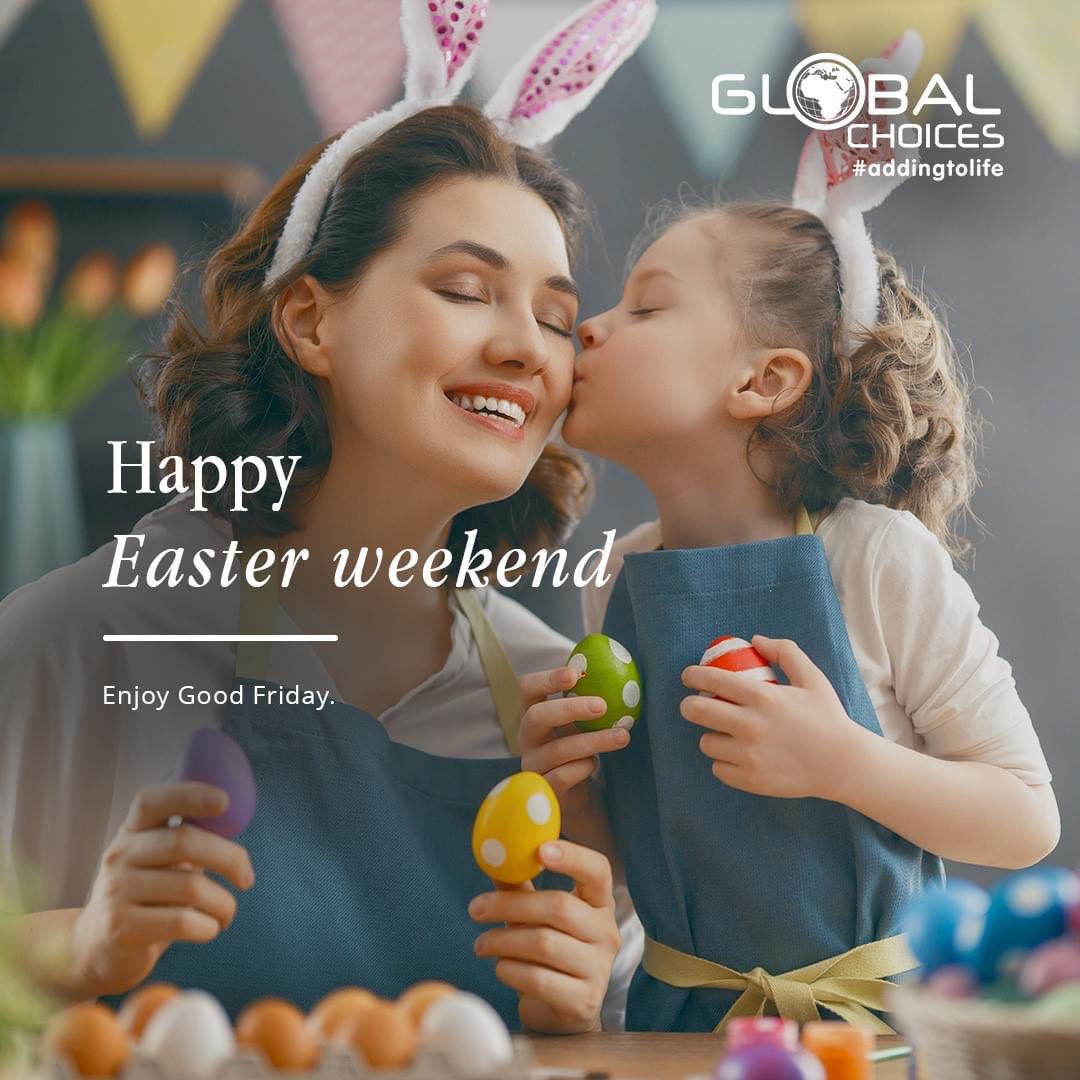 Happy Easter Weekend, everyone! 🐰🌷 May your days be filled with joy, love, and lots of chocolate eggs! Wishing you a wonderful holiday from all of us at Global Choices. #AddingtoLife #24hourtotalcare #EasterWeekend #Celebrations 🐣