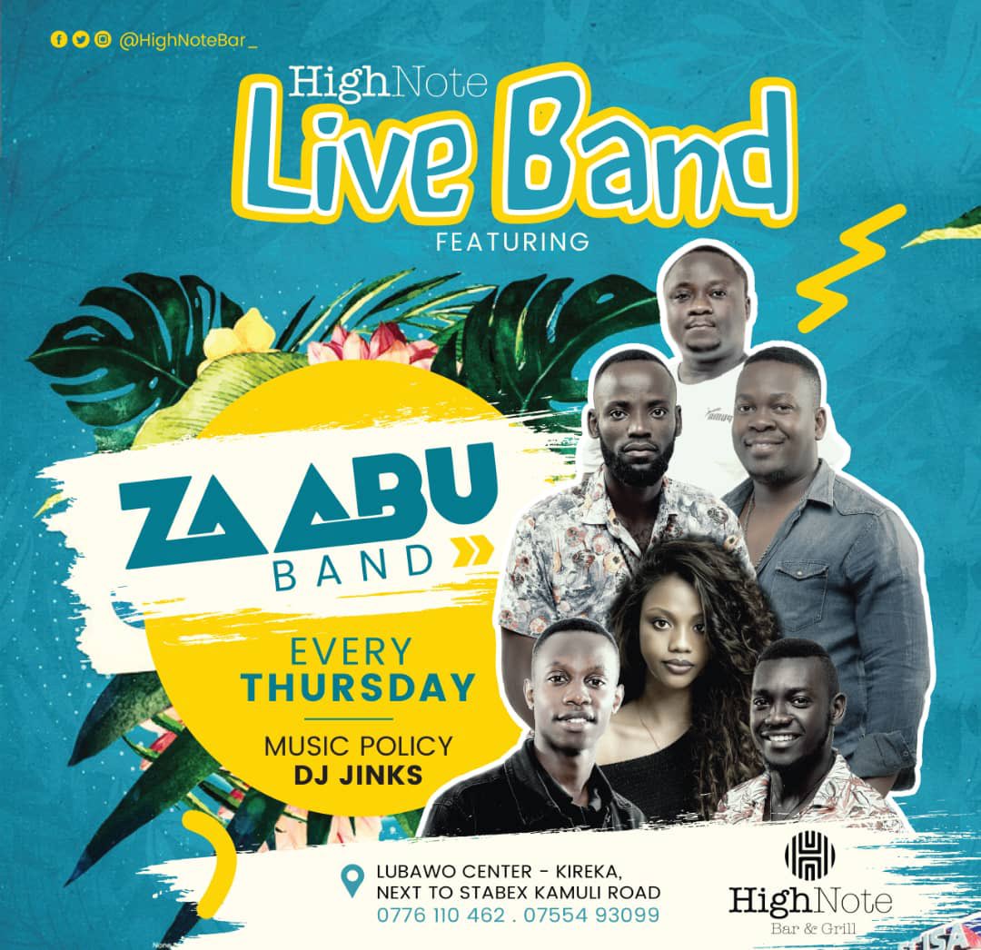 Live Band Thursdays 💥💥💥💥 Tonight we have @ZaabuBand gracing our evening with great live music one. Of the best in town Featuring Dj Jinks. Free entrance 🙏🏽 Location: Lubawo Center Kireka kamuli rd, next to stabex.
