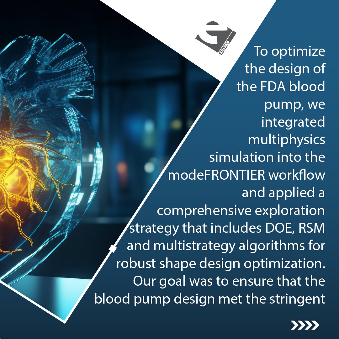 esteco_mF's tweet image. 🫀 Read the blog to learn more about how our #DesignOptimization techniques and robustness analysis, has opened up promising avenues for the optimization of the FDA blood pump. 👉 engineering.esteco.com/blog/fda-blood…