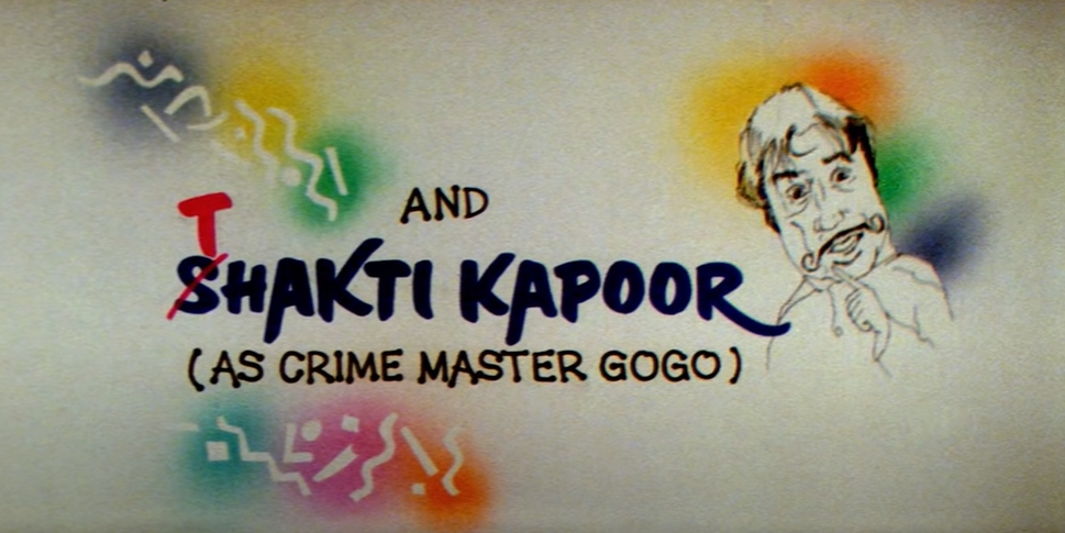 #ShaktiKapoor's name comes as Thakti Kapoor in #AndazApnaApna credits b'cos Crime Master Gogo cannot say 'S'

DYK -- #TinnuAnand was 1st choice. SK took it up 3 days before shoot when 70% film had already been done. He shot his scenes at night due to his other projects in morning