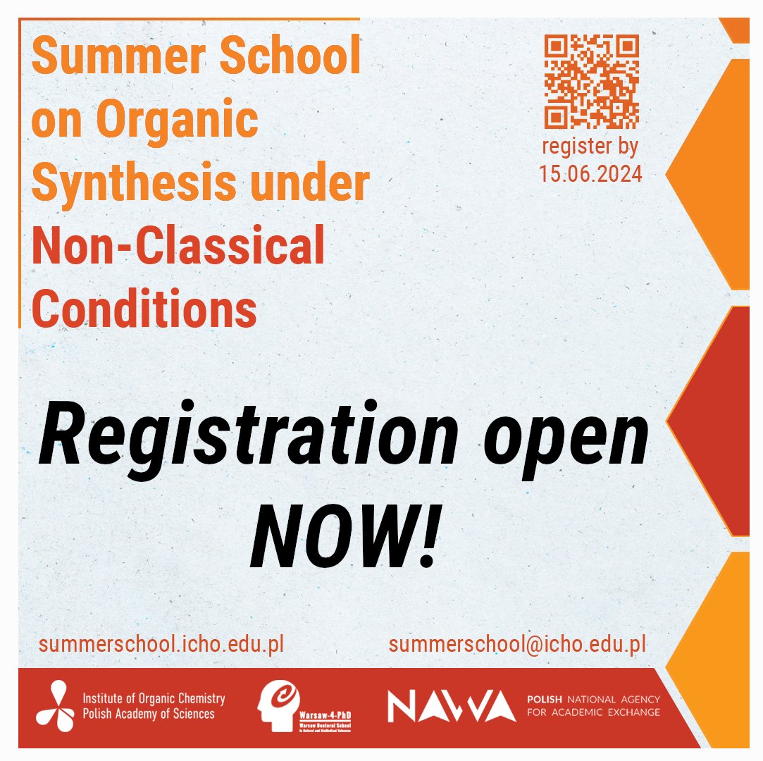 SummerSchool24's tweet photo. We are excited to announce the Summer School on Organic Synthesis under Non-classical Conditions, which will be held at our Institute from September 2nd to 6th, this year. https://t.co/OY2GmTZEmS