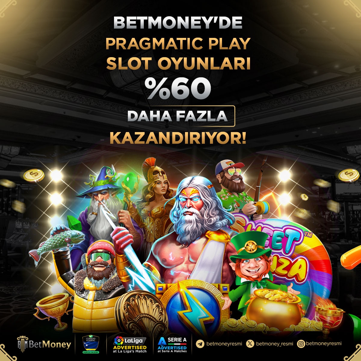 betmoney_resmi's tweet photo. 📢 Pragmatic Play Slot Oyunları BetMoney’de %60 Daha Fazla Kazandırıyor!

🏆 Barcelona ve Juventus Resmi Sponsoru!

✅ Türkiye’nin En Güvenilir Bahis Platformu BetMoney! https://t.co/vDZ8nDuykL