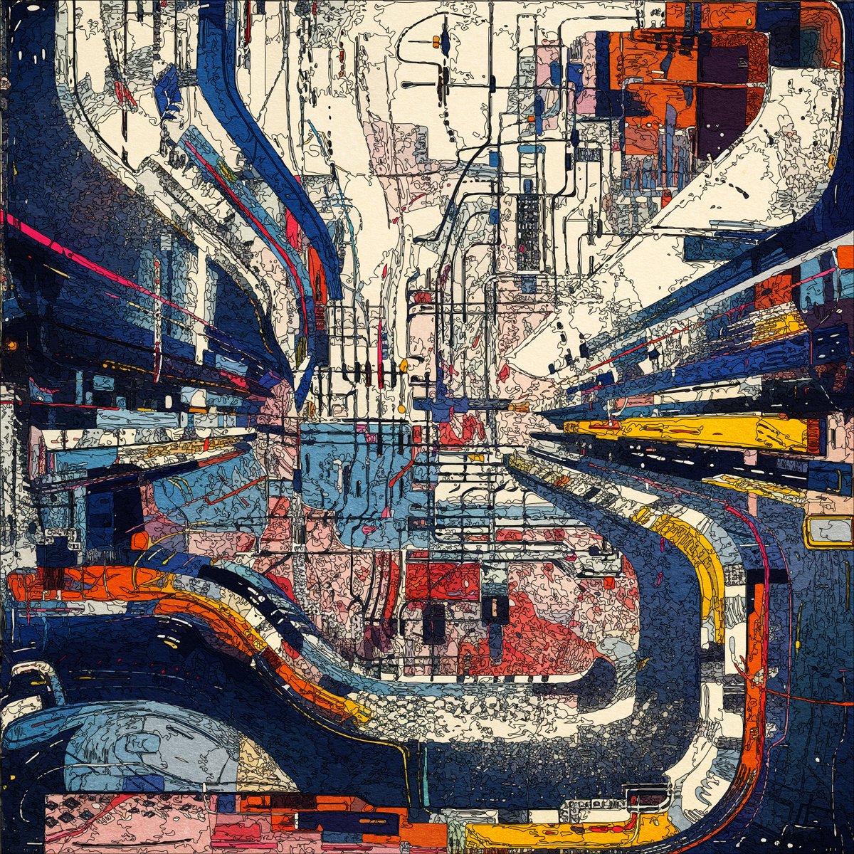 Eko3316's tweet photo. GM if you love computer generative art! https://t.co/9HqwoCrFb9