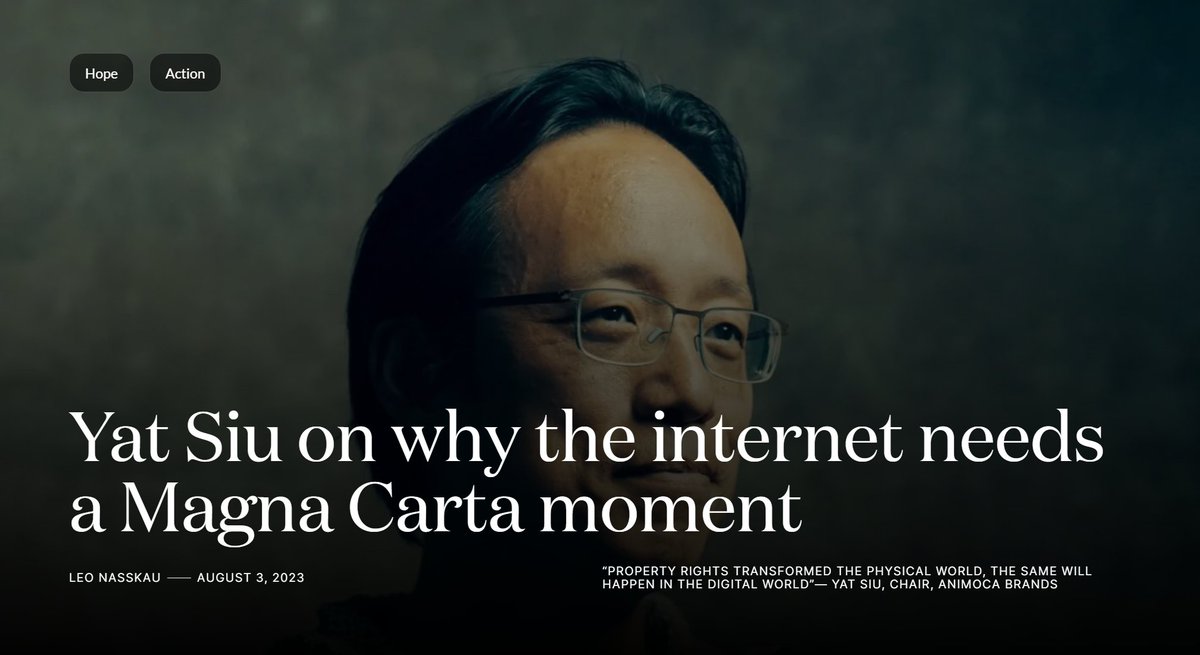 animocabrands's tweet photo. “People don’t often understand that #decentralisation enables digital ownership,” @ysiu, our executive chairman and co-founder revealed to @leo___sn from @culture3xyz. With the rapid changes of the #web3 world, take a moment to sit down with Yat to understand the cultural importance of #digitalpropertyrights.