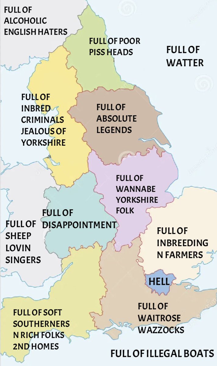 UK Map..... 🤣 #Yorkshire
