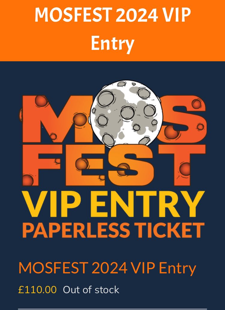 VIPs for Mosfest 2024 have now sold out 😍