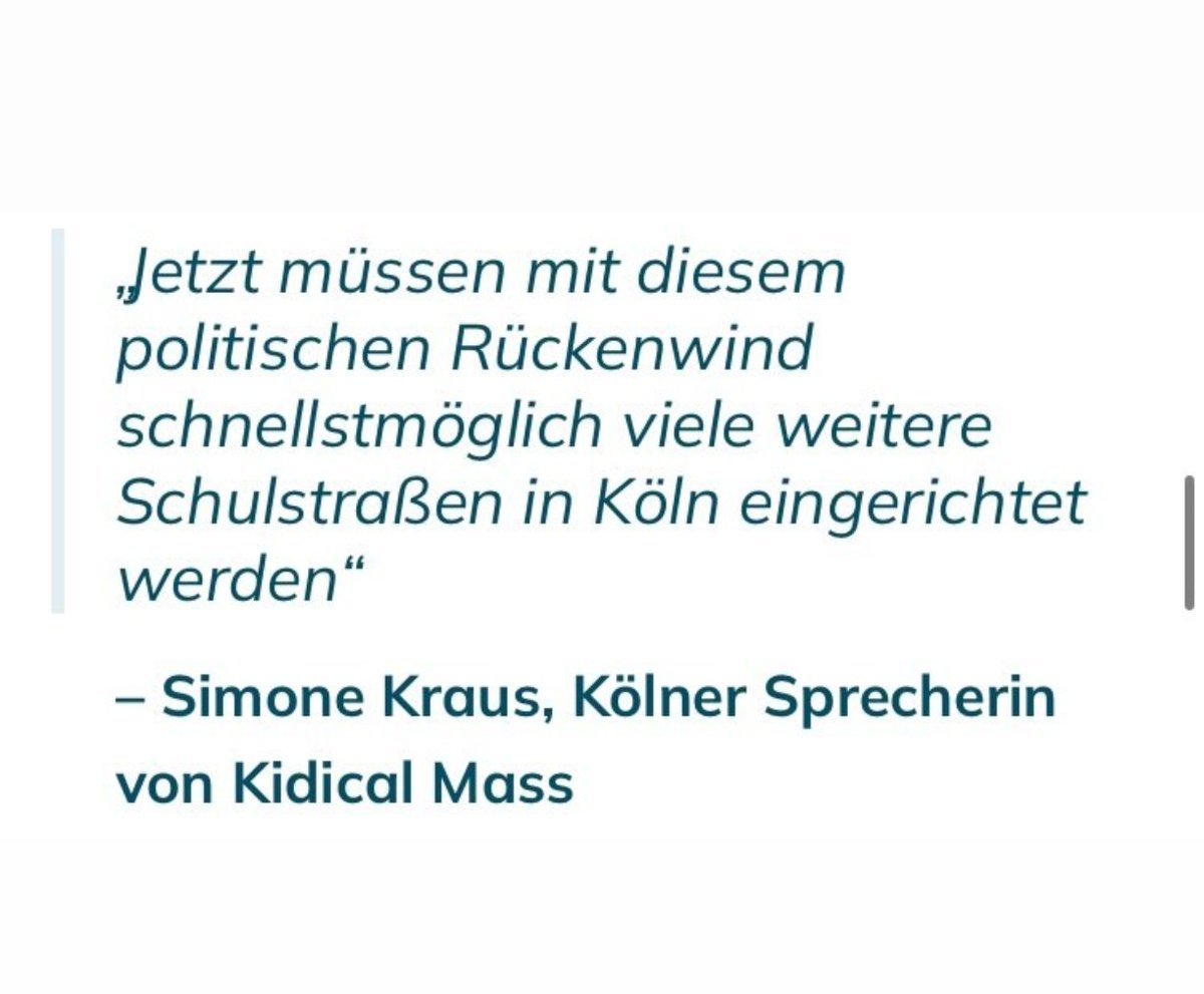 Kidical Mass Köln (@kidicalmassk) on Twitter photo Schulstraßen sind nicht mehr aufzuhalten und die Basis für einen Ausbau von sicheren Schulwegenetzen. Davon profitieren alle Generationen und so gelingt die Mobilitätswende!
#KidicalMass #SelbstUndSicher #StrassenfürAlle
via <a href="/KSTA/">Kölner Stadt-Anzeiger</a>
ksta.de/koeln/kampf-ge… Schulstraßen sind nicht mehr aufzuhalten und die Basis für einen Ausbau von sicheren Schulwegenetzen. Davon profitieren alle Generationen und so gelingt die Mobilitätswende!
#KidicalMass #SelbstUndSicher #StrassenfürAlle
via <a href="/KSTA/">Kölner Stadt-Anzeiger</a>
ksta.de/koeln/kampf-ge…