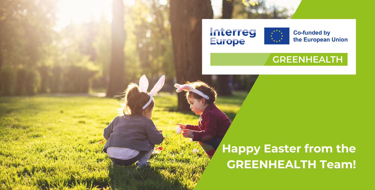 The GREENHEALTH team wishes you a happy Easter!
We hope that you will spend time in nature and enjoy the beauty of green spaces during these festive days. We will be back next month to keep you updated with our project, stay tuned!
#interreg #interregeurope